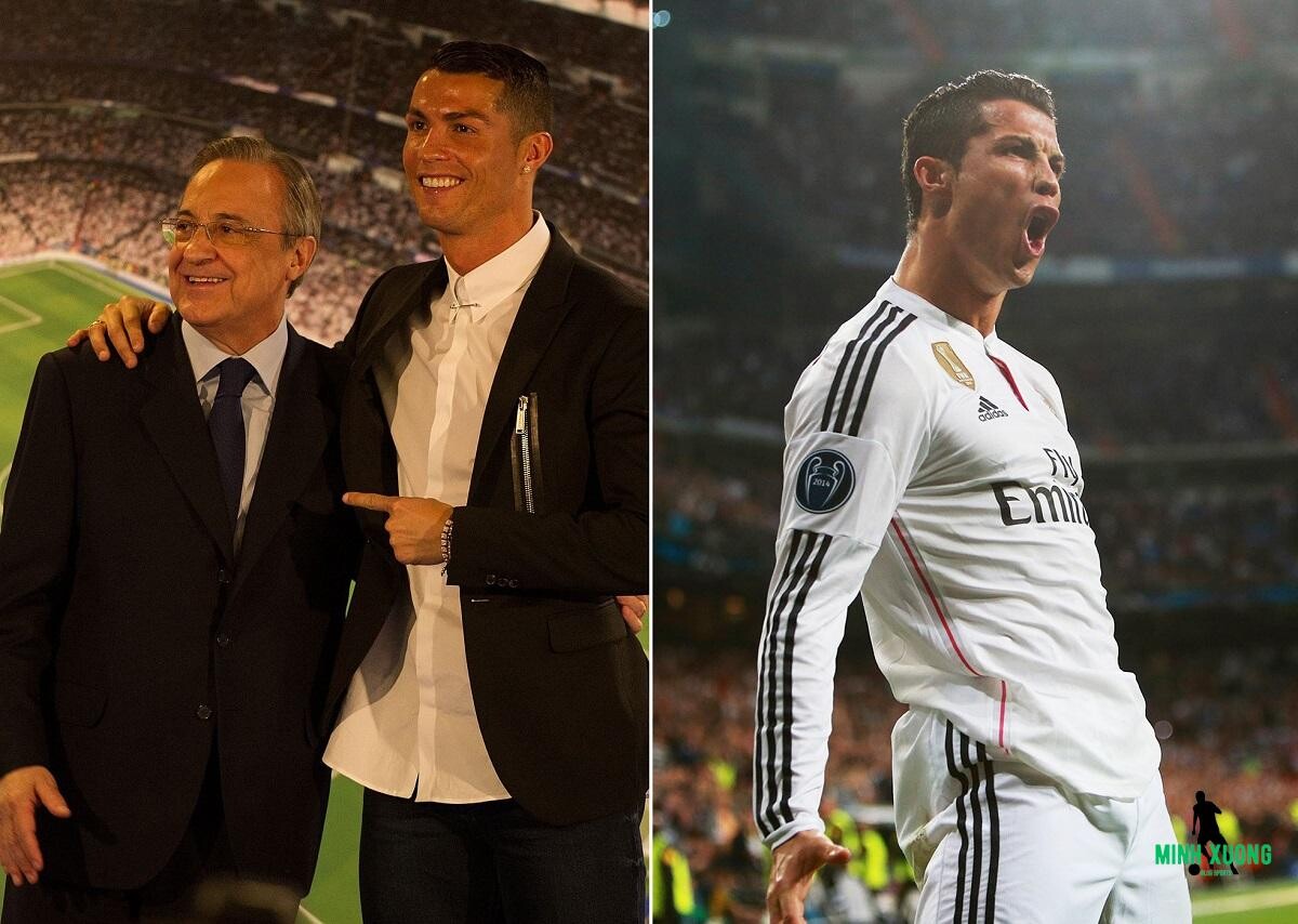 Ronaldo chuyển từ MU đến Real năm 2009 với mức giá kỉ lục thế giới thời điểm đó